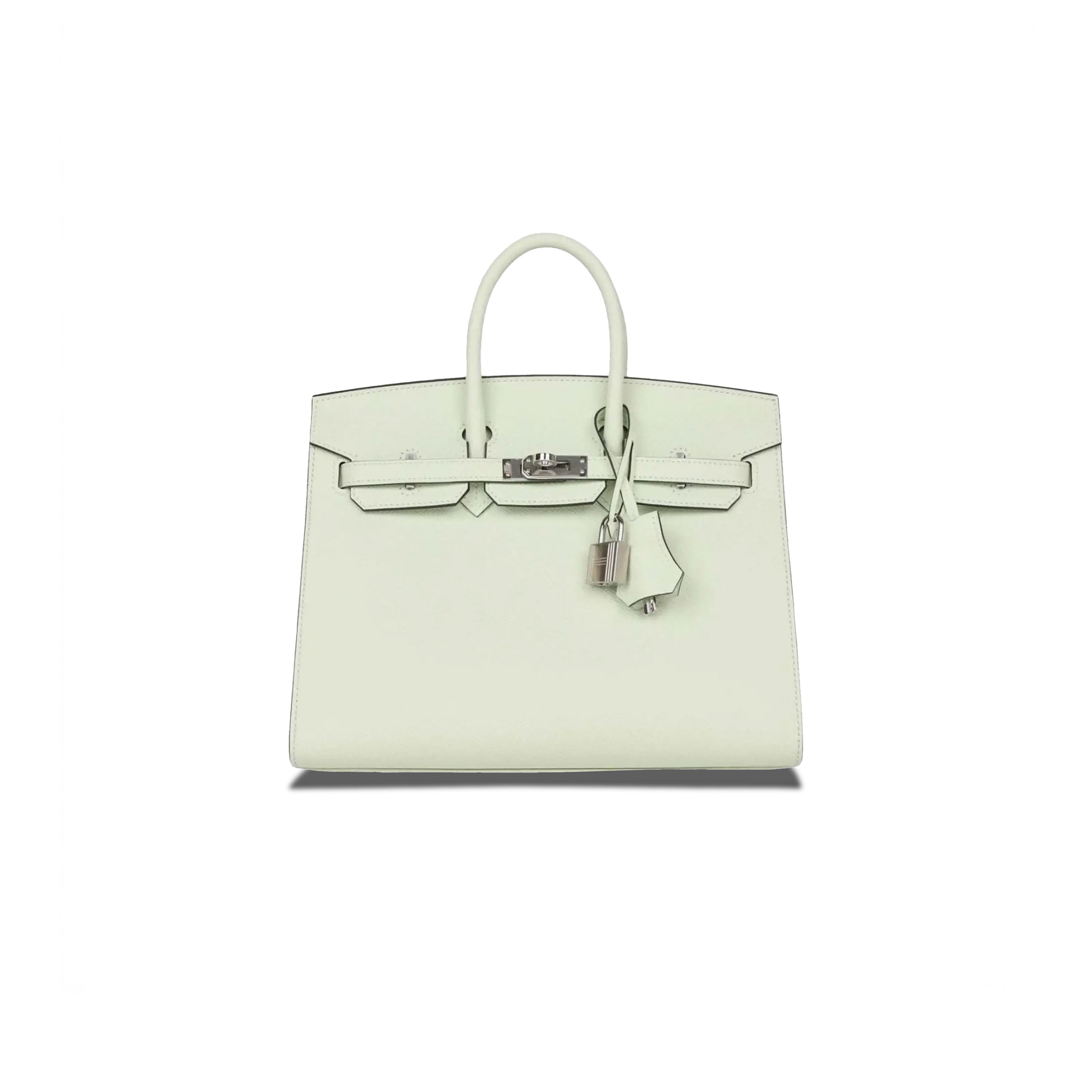 H**mes master birkin 25 swift leather bubble green silver buckle bag h049362ck01 (25*20*13cm)